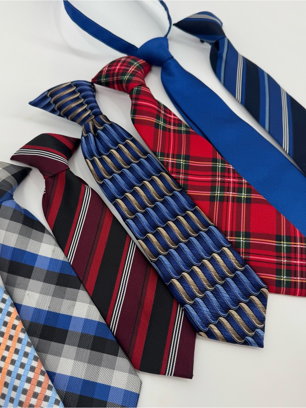 Little Boy’s Lot of Neck Ties Bundle Clip on, Zip, and Tie